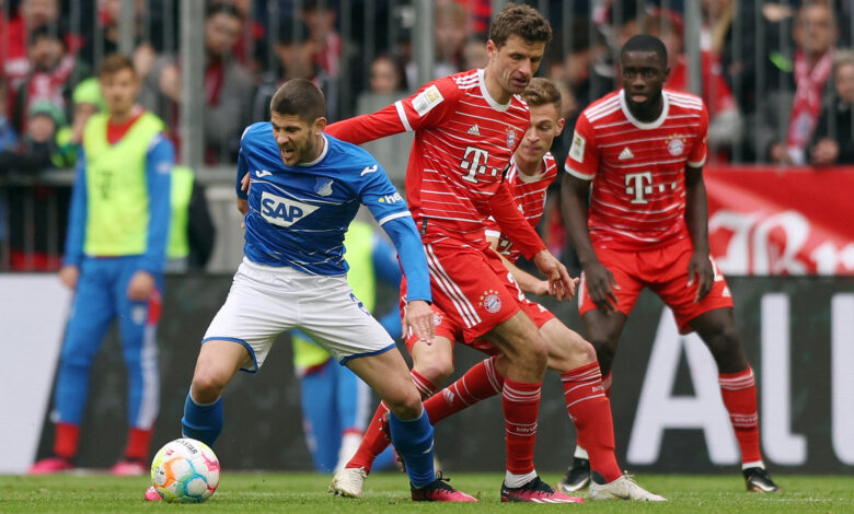 هوفنهايم يفاجئ بايرن ميونخ ويفرض عليه التعادل الإيجابي 1-1 بالدوري الألماني