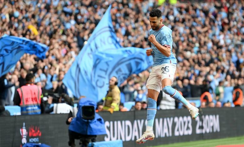 بالفيديو.. هاتريك محرز يقود مانشستر سيتي لنهائي كأس إنجلترا بعد الفوز على شيفيلد يونايتد 3-0