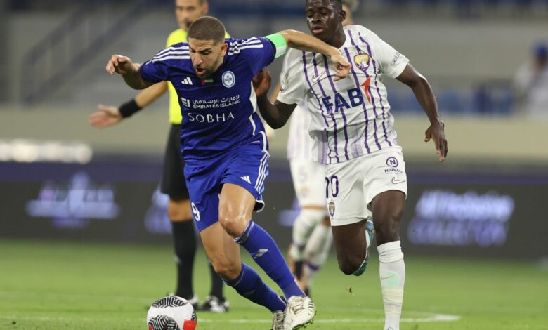 النصر يوقف انتصارات العين ويتغلب عليه 1-0 في الدوري الإماراتي