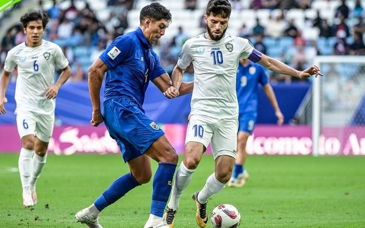 أوزبكستان تفوز على تايلاند 2-1 وتضرب موعدا مع قطر في ربع النهائي