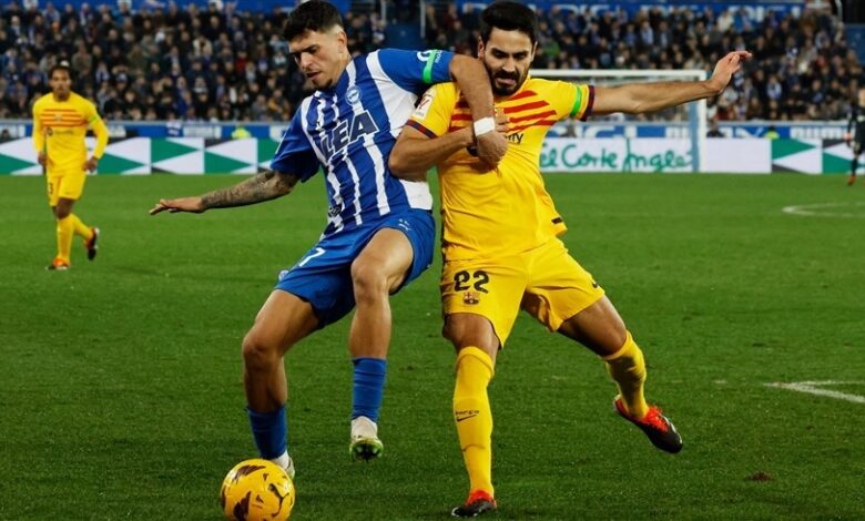 برشلونة يواصل صحوته ويحقق فوزه الثاني على التوالي على حساب ألافيس 3-1