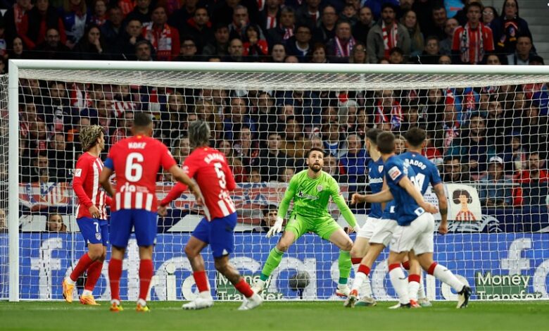 أتلتيكو مدريد يحقق فوزا كبيرا على بلباو 3-1 ويقترب من حسم المركز الرابع