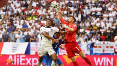 بيلينجهام وكين يقودان إنجلترا للفوز على سلوفاكيا 2-1 والتأهل لربع النهائي